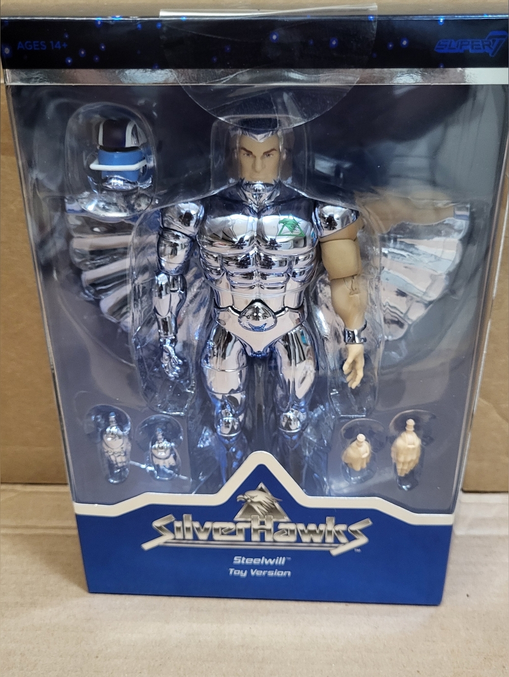 Super7 Ultimates! Silverhawks Steelwill 7" Figure NEW